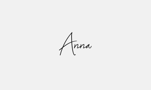 Chữ ký tên Anna
