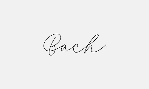 Chữ ký tên Bach