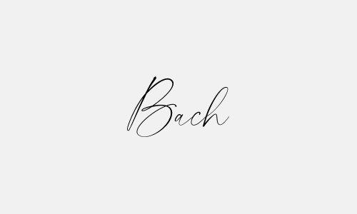 Chữ ký tên Bach