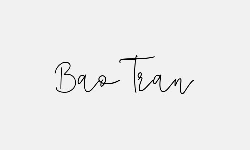 Chữ ký tên Bao Tran