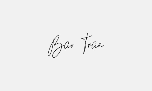Chữ ký tên Bao Tran