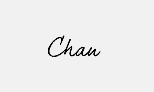 Chữ ký tên Chau 