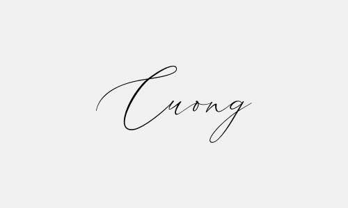 Chữ ký tên Cuong