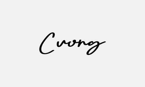 Chữ ký tên Cuong