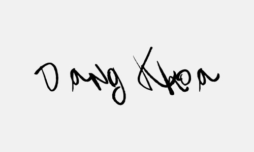 Chữ ký tên Dang Khoa
