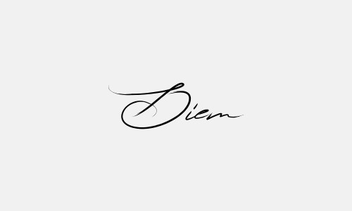 Chữ ký tên Diem