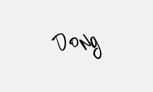 Chữ ký tên Dong