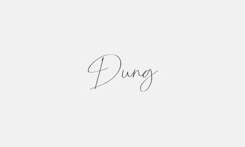 Chữ ký tên Dung