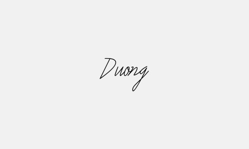 Chữ ký tên Duong