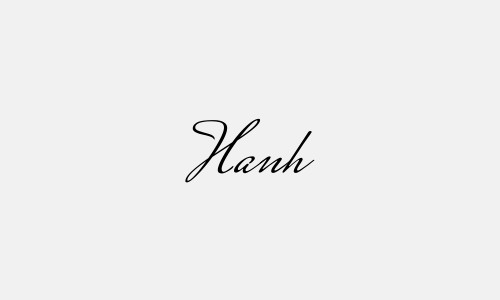 Chữ ký tên Hanh