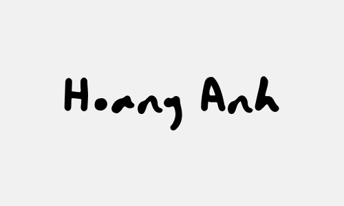 Chữ ký tên Hoang Anh
