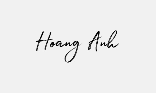 Chữ ký tên Hoang Anh