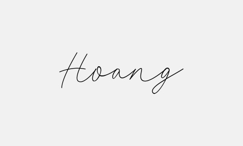 Chữ ký tên Hoang