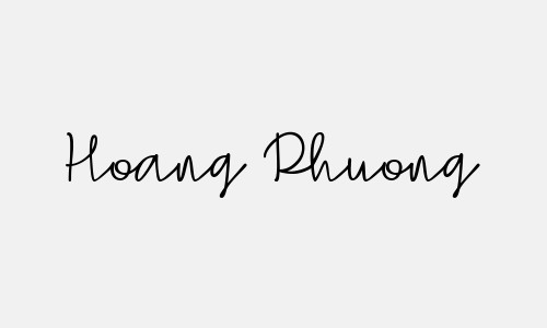 Chữ ký tên Hoang Phuong