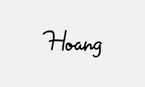 Chữ ký tên Hoang