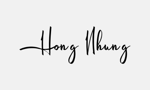 Chữ ký tên Hong Nhung