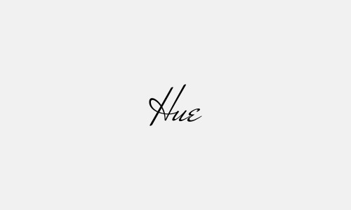 Chữ ký tên Hue