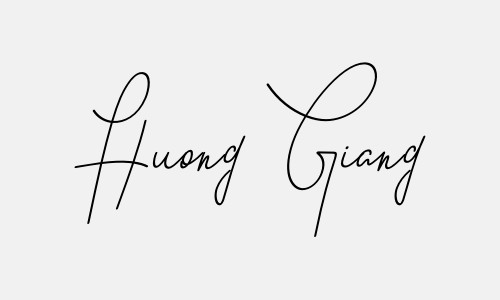 Chữ ký tên Huong Giang