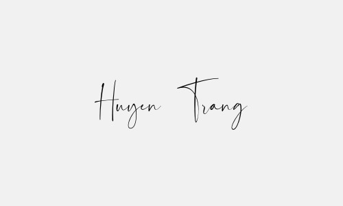 Chữ ký tên Huyen Trang