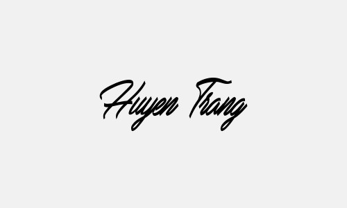 Chữ ký tên Huyen Trang