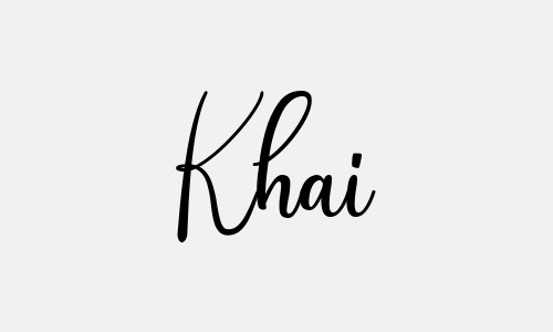 Chữ ký tên Khai
