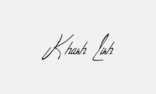 Chữ ký tên Khanh Linh