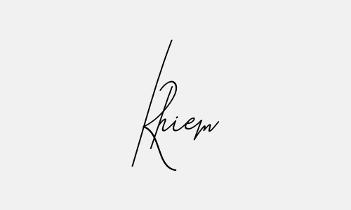 Chữ ký tên Khiem