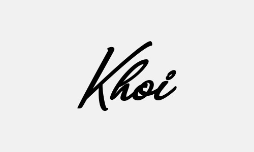 Chữ ký tên Khoi