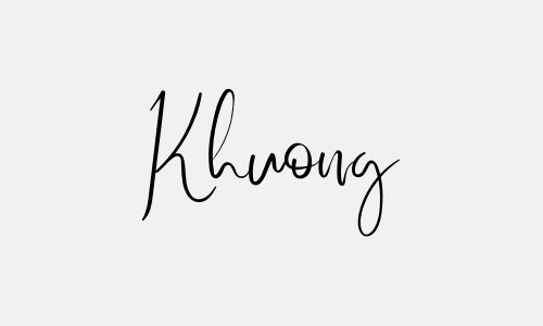 Chữ ký tên Khuong