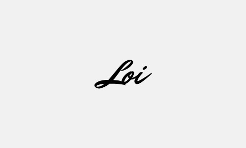 Chữ ký tên Loi