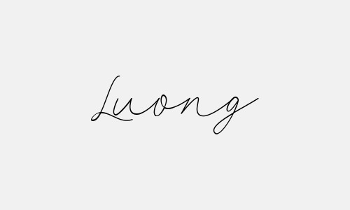 Chữ ký tên Luong