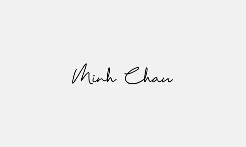Chữ ký tên Minh Chau