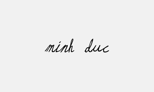 Chữ ký tên Minh Duc