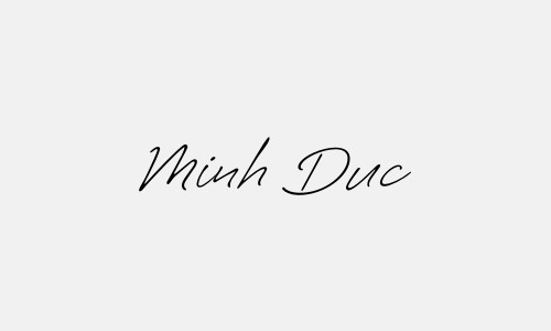 Chữ ký tên Minh Duc