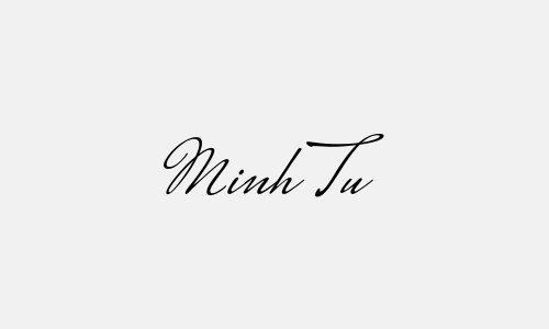 Chữ ký tên Minh Tu