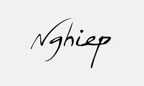 Chữ ký tên Nghiep
