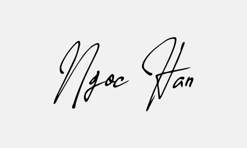 Chữ ký tên Ngoc Han