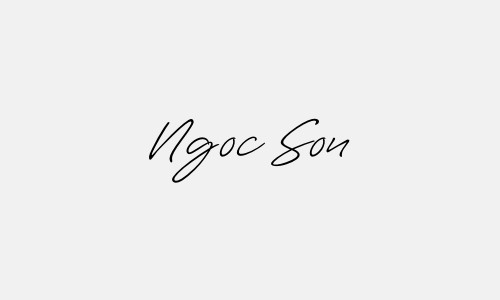 Chữ ký tên Ngoc Son