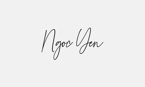 Chữ ký tên Ngoc Yen