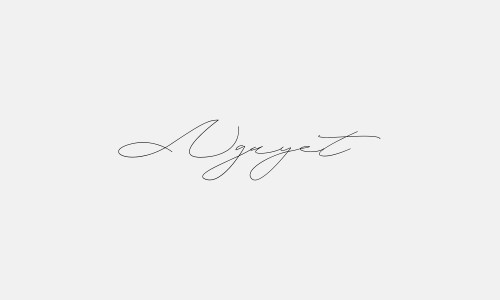 Chữ ký tên Nguyet