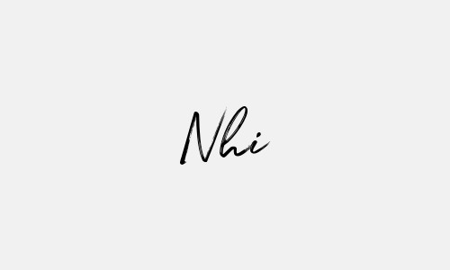Chữ ký tên Nhi