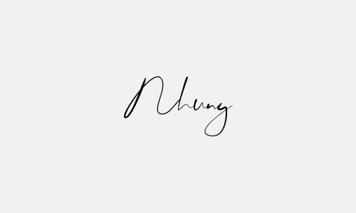 Chữ ký tên Nhung