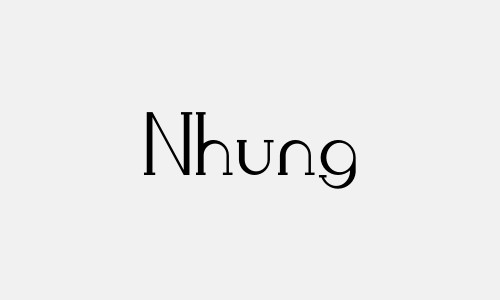 Chữ ký tên Nhung