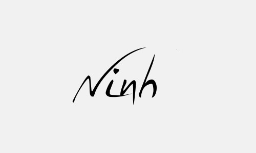 Chữ ký tên Ninh