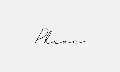 Chữ ký tên Phuoc