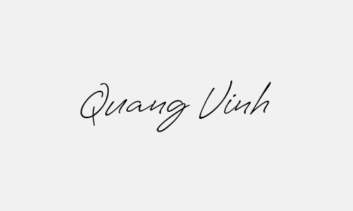 Chữ ký tên Quang Vinh