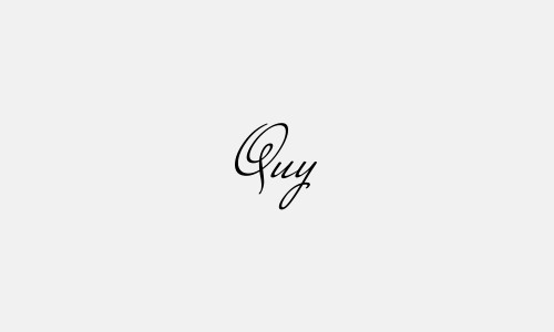 Chữ ký tên Quy