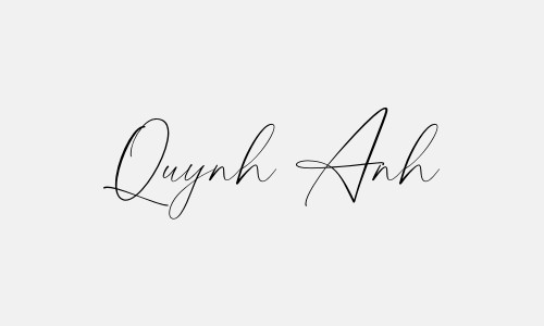 Chữ ký tên Quynh Anh