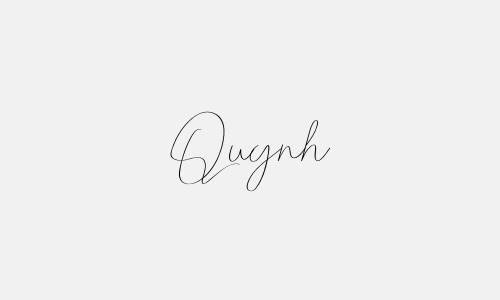 Chữ ký tên Quynh