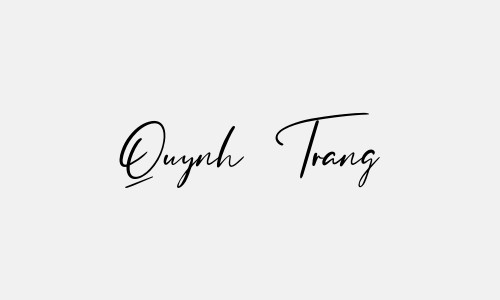 Chữ ký tên Quynh Trang